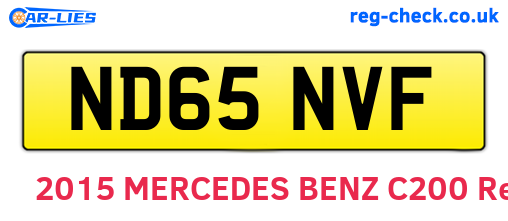 ND65NVF are the vehicle registration plates.