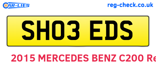 SH03EDS are the vehicle registration plates.