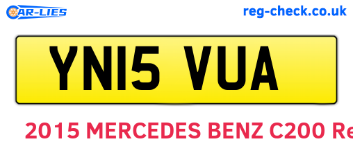 YN15VUA are the vehicle registration plates.