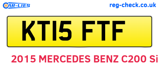 KT15FTF are the vehicle registration plates.