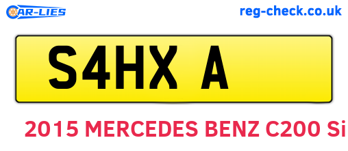 S4HXA are the vehicle registration plates.