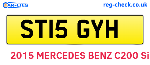 ST15GYH are the vehicle registration plates.