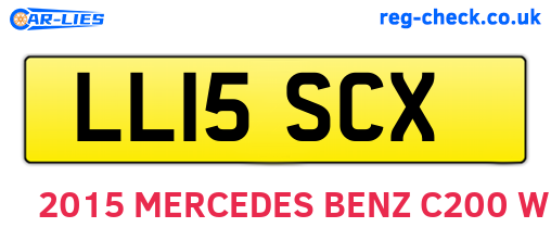 LL15SCX are the vehicle registration plates.