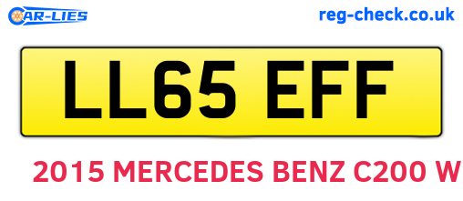 LL65EFF are the vehicle registration plates.