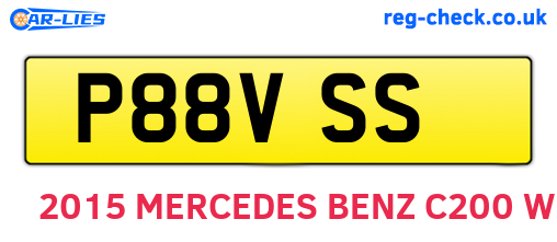 P88VSS are the vehicle registration plates.