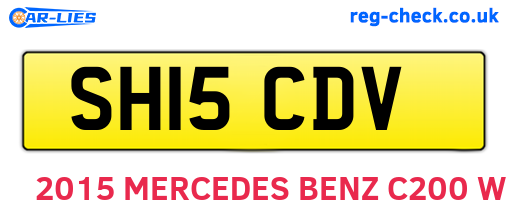 SH15CDV are the vehicle registration plates.