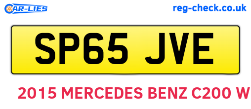 SP65JVE are the vehicle registration plates.