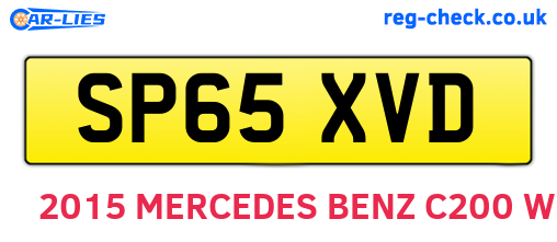 SP65XVD are the vehicle registration plates.