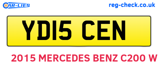 YD15CEN are the vehicle registration plates.