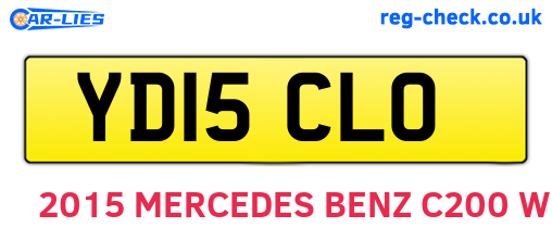 YD15CLO are the vehicle registration plates.