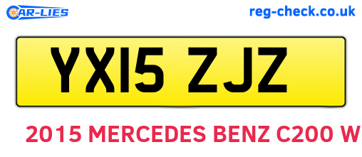 YX15ZJZ are the vehicle registration plates.