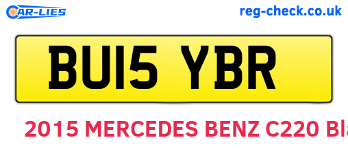 BU15YBR are the vehicle registration plates.