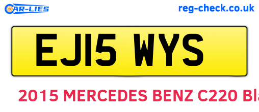 EJ15WYS are the vehicle registration plates.