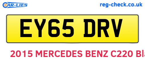 EY65DRV are the vehicle registration plates.