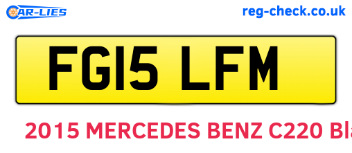 FG15LFM are the vehicle registration plates.