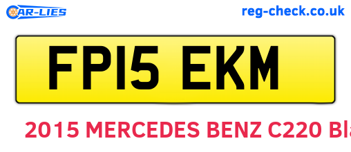 FP15EKM are the vehicle registration plates.