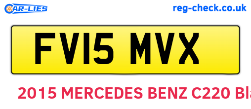FV15MVX are the vehicle registration plates.