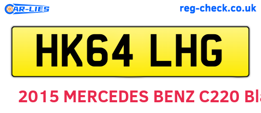 HK64LHG are the vehicle registration plates.
