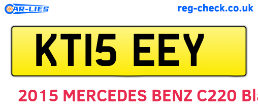 KT15EEY are the vehicle registration plates.