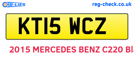 KT15WCZ are the vehicle registration plates.