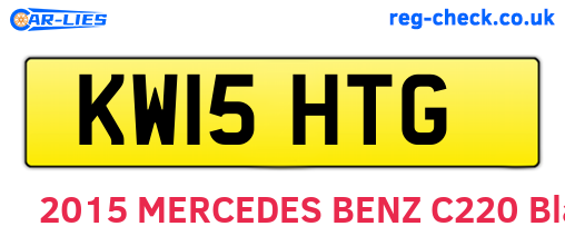 KW15HTG are the vehicle registration plates.