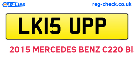LK15UPP are the vehicle registration plates.