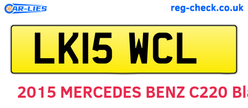 LK15WCL are the vehicle registration plates.