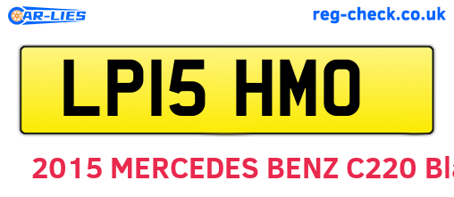 LP15HMO are the vehicle registration plates.
