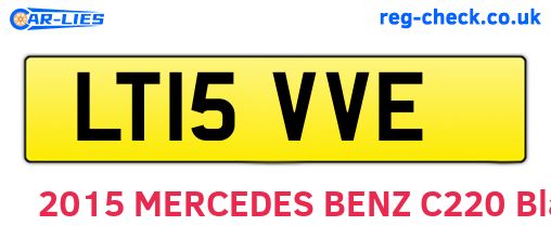 LT15VVE are the vehicle registration plates.
