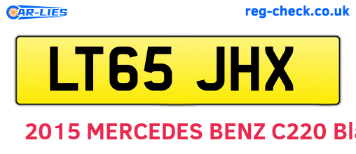 LT65JHX are the vehicle registration plates.