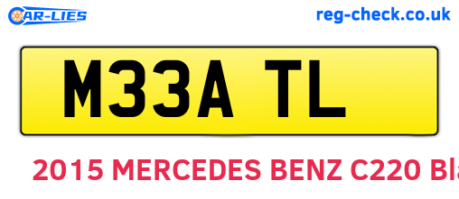 M33ATL are the vehicle registration plates.