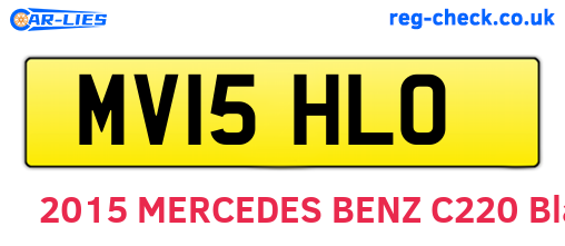 MV15HLO are the vehicle registration plates.
