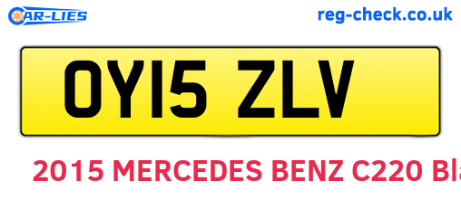 OY15ZLV are the vehicle registration plates.