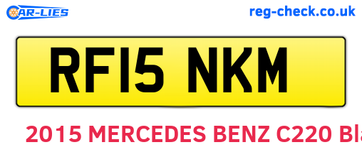 RF15NKM are the vehicle registration plates.