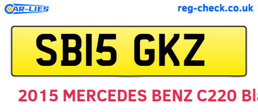 SB15GKZ are the vehicle registration plates.