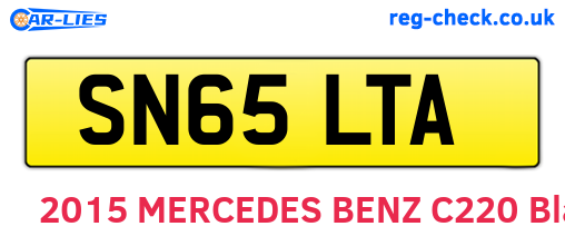 SN65LTA are the vehicle registration plates.
