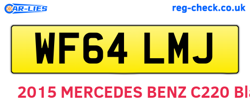 WF64LMJ are the vehicle registration plates.