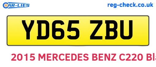 YD65ZBU are the vehicle registration plates.