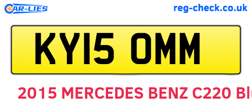 KY15OMM are the vehicle registration plates.