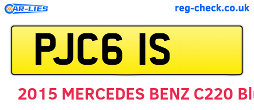 PJC61S are the vehicle registration plates.