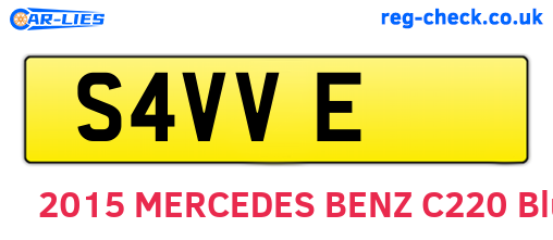 S4VVE are the vehicle registration plates.