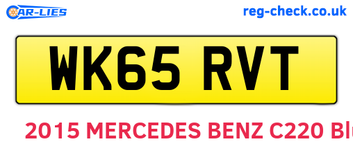 WK65RVT are the vehicle registration plates.