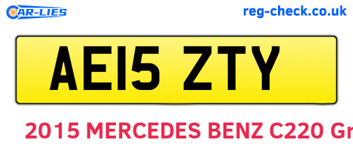 AE15ZTY are the vehicle registration plates.