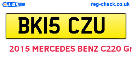 BK15CZU are the vehicle registration plates.