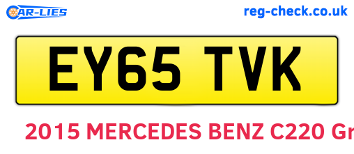 EY65TVK are the vehicle registration plates.