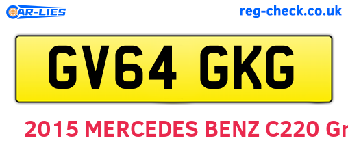GV64GKG are the vehicle registration plates.