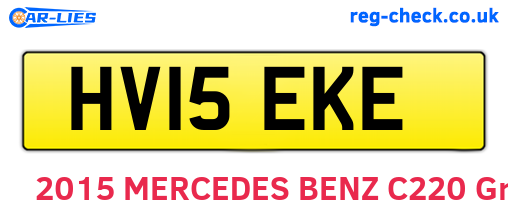 HV15EKE are the vehicle registration plates.