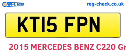KT15FPN are the vehicle registration plates.