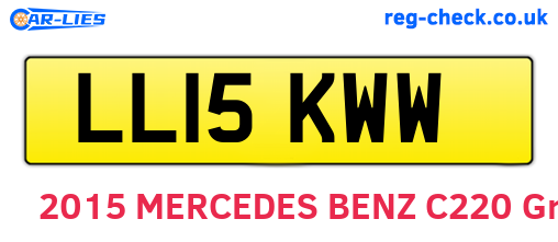 LL15KWW are the vehicle registration plates.