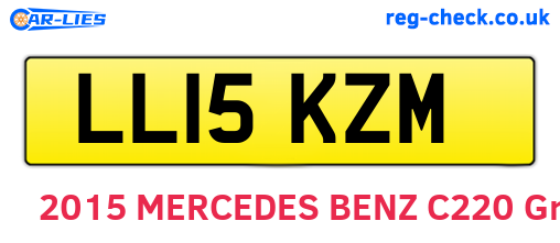 LL15KZM are the vehicle registration plates.